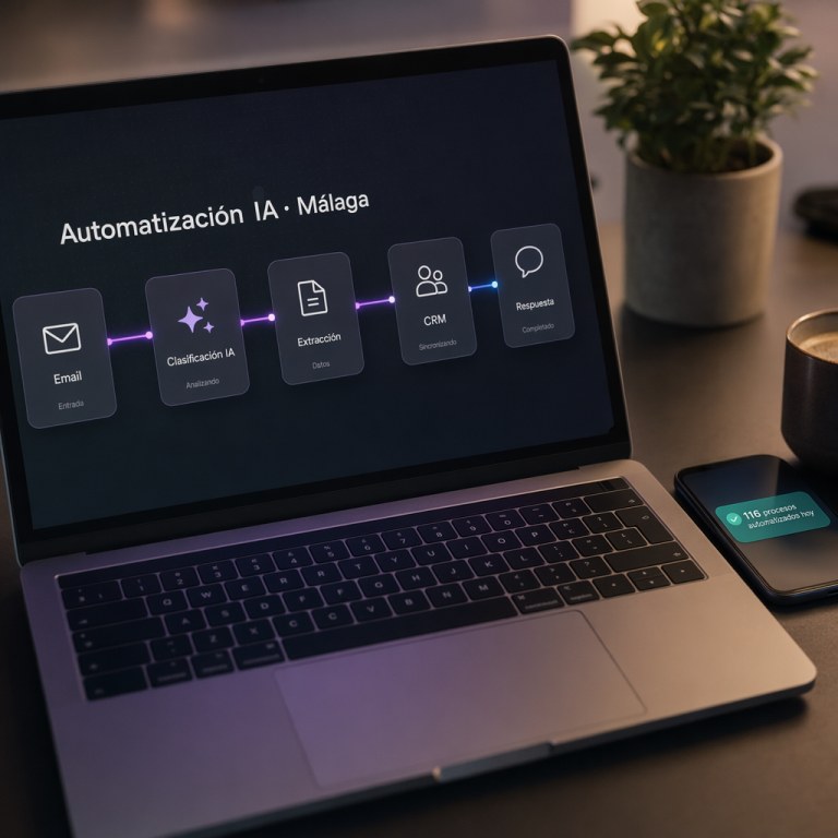 IA para Empresas en Málaga — profesional analizando dashboard