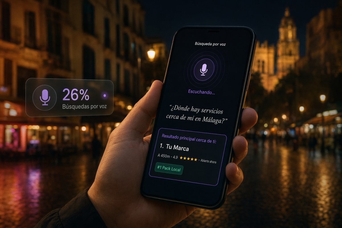 Voice Search + IA en Málaga — Que Siri, Alexa y ChatGPT te recomienden en el Málaga de cada día