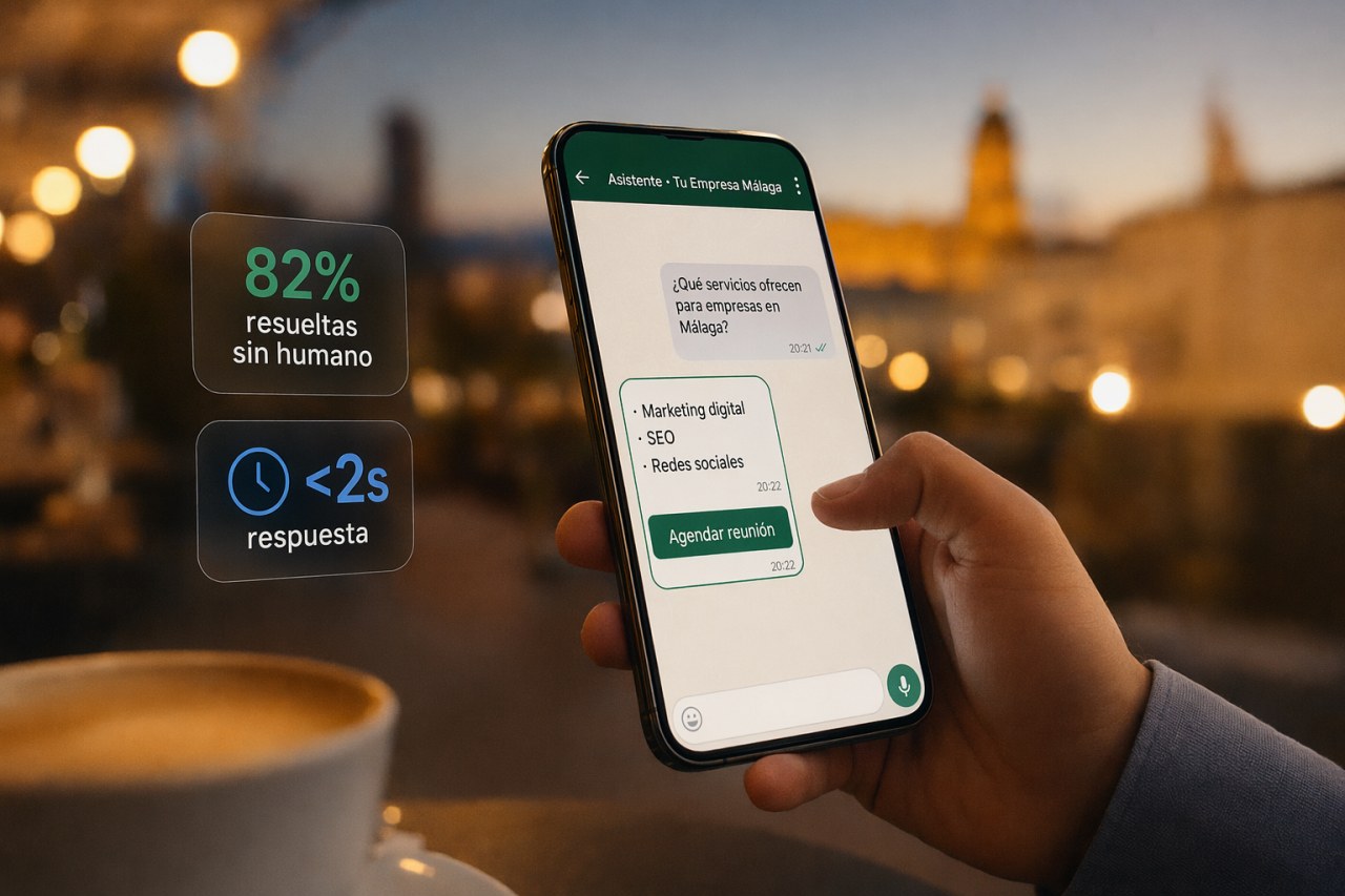 Chatbots IA en Málaga — Chatbots con IA para Empresas en Málaga — Atención 24/7
