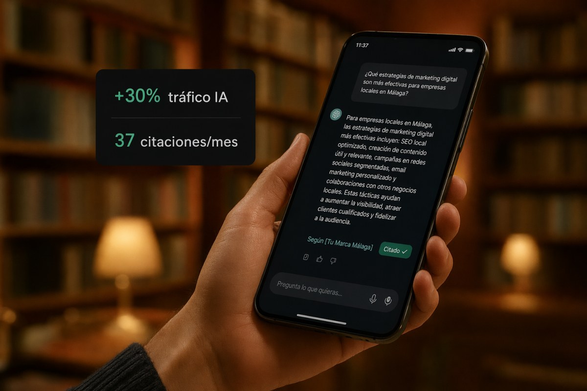 IA + humano = escalabilidad en Málaga — Contenido diez veces más rápido sin perder calidad ni autoridad