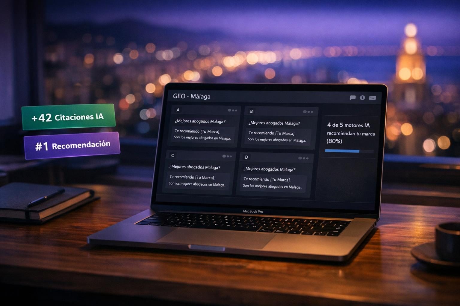GEO en Málaga — GEO en Málaga — Posicionamiento en ChatGPT, Gemini y Copilot