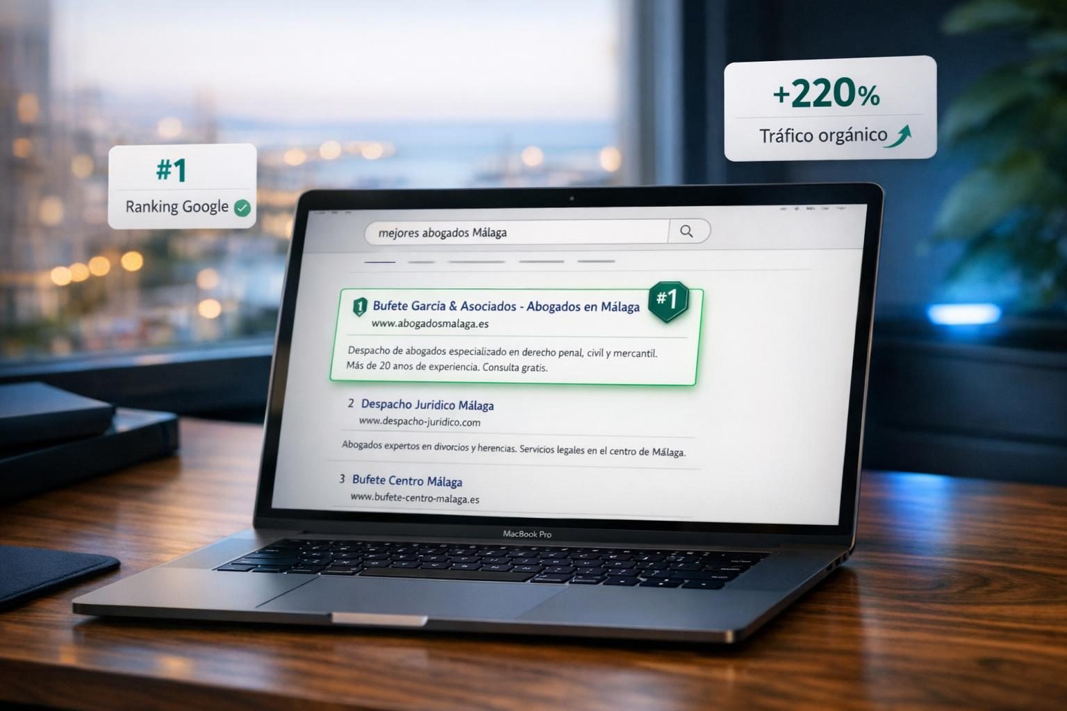 SEO en Málaga — Ranking #1 en Google para servicios profesionales en Málaga