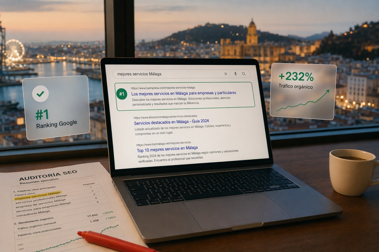 SEO en Málaga — Ranking #1 en Google para servicios profesionales en Málaga